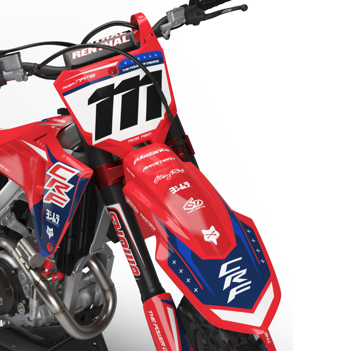 Kit déco Motocross HONDA - CLANG