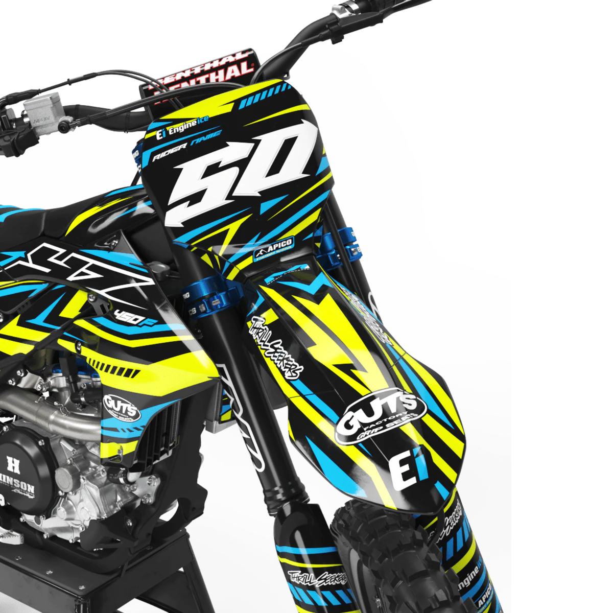Kit déco Motocross Yamaha - NEON