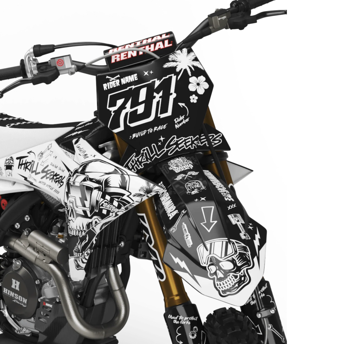 Kit déco Motocross KTM - SKULL
