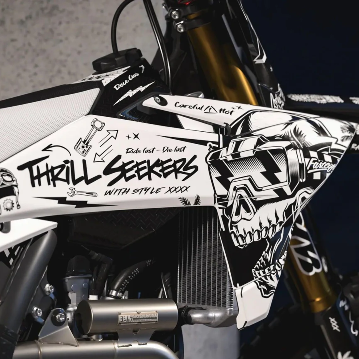 Kit déco Motocross KTM - SKULL
