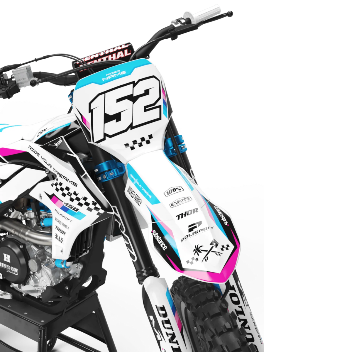 Kit déco Motocross Yamaha - SPIN