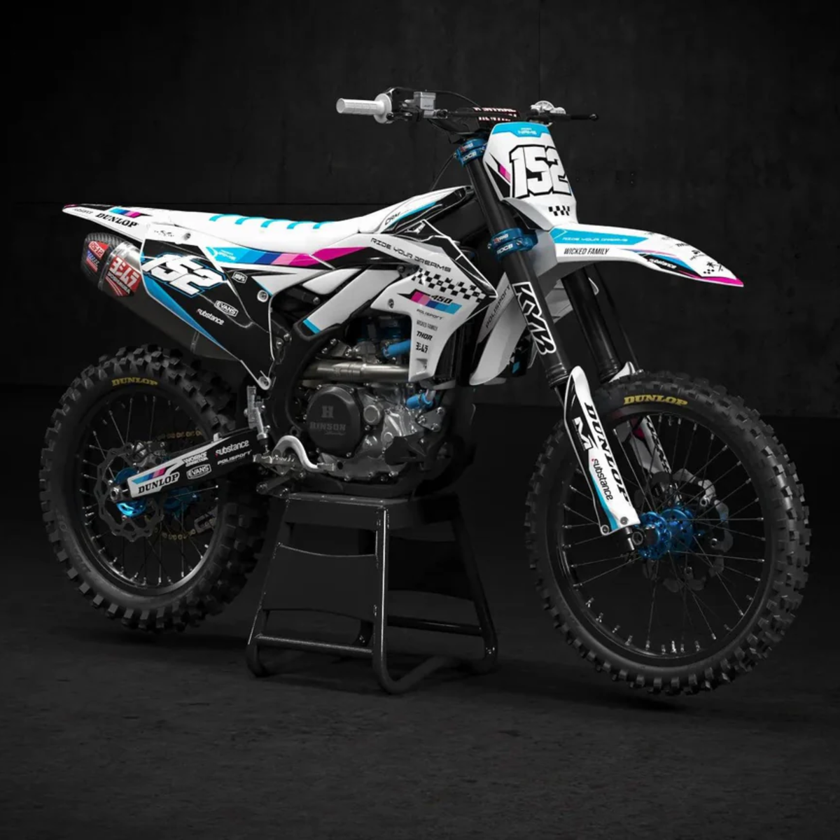 Kit déco Motocross Yamaha - SPIN